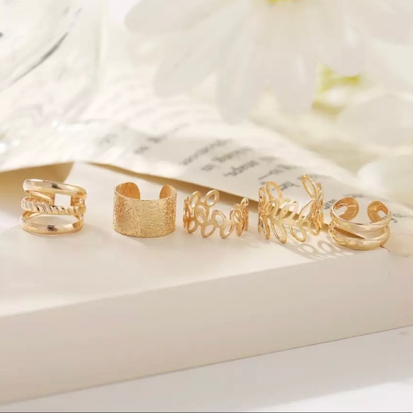 Modern Ear Cuff Set of 5 - Picture 4 of 5